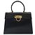 Salvatore Ferragamo Gancini Convertible Top Handle Pelle Medium Nero