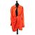 Jacquemus La Robe Bahia Drapiertes Hemdkleid Orange