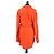 Jacquemus La Robe Bahia Drapiertes Hemdkleid Orange - Ansicht 2