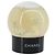 CHANEL Snow Globe Glass Clear CC Auth BA6546