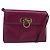 Borsa a Spalla Gancini in Pelle Viola e Oro Auth 159368 di Salvatore Ferragamo D'oro Porpora