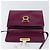 Borsa a Spalla Gancini in Pelle Viola e Oro Auth 159368 di Salvatore Ferragamo D'oro Porpora - vista 10