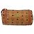 Borsa a Spalla MCM Logogram Vicetos PVC Marrone Oro Auth BA9360 D'oro - vista 13