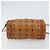 Borsa a Spalla MCM Logogram Vicetos PVC Marrone Oro Auth BA9360 D'oro - vista 5