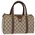 Borsa Gucci GG Supreme Web Sherry Line PVC Beige Oro 40 02 006 Auth BA9363 D'oro