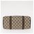 Borsa Gucci GG Supreme Web Sherry Line PVC Beige Oro 40 02 006 Auth BA9363 D'oro - vista 5