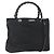 Borsa a mano in nylon Gucci Bamboo 2 vie nera argento 002 1016 Auth ep12535 Nero