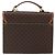 Céline Borsa a mano in tela Macadam CELINE in pelle PVC 2 in 1 marrone oro Auth BA9343 D'oro - vista 2