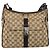 Borsa a Spalla GG Canvas Gucci Beige Argento 131211 Auth gh1532 - vista 13