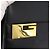 Borsa a Spalla in Pelle Nera e Oro GUCCI 001 1274 1912 Auth ti3593 Nero D'oro - vista 17