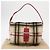 Autre Marque Borsa a Spalla Burberrys Nova Check in Lana Beige Argento Autentica 161279V - vista 12