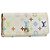 LOUIS VUITTON Monogram Multicolor Multicles 4 Key Case White M93731 Auth BA9258