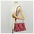 Saffiano PRADA Galleria Borsa a Mano in Pelle Safiano 2 in 1 Rosa Oro Auth 159946 D'oro - vista 30
