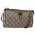 Borsa Sherry Line GG Supreme Web di GUCCI in PVC beige e oro 89 02 018 Auth 159003 D'oro