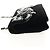 Borsa a Spalla CHANEL Catena COCO Marchio Camelia Velluto Nero Argento CC Auth 149585V - vista 3