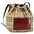 Borsa a spalla Nova Check in PVC beige Auth hk3007 di BURBERRY