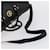VERSACE Boston Tasche aus Leder 2-in-1 Schwarz Gold Auth am9495  - Ansicht 7