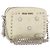 Borsa a spalla in pelle Miu Miu con catena crema argento Auth yk19775 Crudo