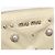 Borsa a spalla in pelle Miu Miu con catena crema argento Auth yk19775 Crudo - vista 16