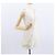 Borsa a spalla in pelle Miu Miu con catena crema argento Auth yk19775 Crudo - vista 24