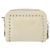 Borsa a spalla in pelle Miu Miu con catena crema argento Auth yk19775 Crudo - vista 3