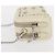 Borsa a spalla in pelle Miu Miu con catena crema argento Auth yk19775 Crudo - vista 6