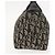 Borsa a mano in tela Trotter Christian Dior blu Auth ar13752 Blu navy - vista 4