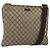 Gucci Borsa a Spalla GG Supreme PVC Beige Oro 201446 Auth BA9409 D'oro