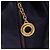Céline Borsa a Spalla CELINE Circle in Pelle Blu Navy Oro Auth 159739 D'oro - vista 18