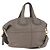 GIVENCHY Nightingale Hand Bag Leather 2way Gray Gold Auth am10293