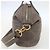 GIVENCHY Nightingale Hand Bag Leather 2way Gray Gold Auth am10293 - view 4