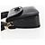 Borsa a Spalla in Pelle Nera e Oro GUCCI 001 4214 Auth 160233 Nero D'oro - vista 3