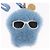 CHARME in pelliccia shearling morbida Medusa VERSACE Blu Auth BA9260V - vista 3