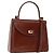 BALLY Borsa a Mano in Pelle 2 in 1 Marrone Oro Auth 159141 D'oro