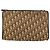 Borsa a Spalla in Tela Trotter Christian Dior Beige Oro Auth 159028 D'oro - vista 2