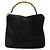 Bamboo GUCCI Schultertasche aus Wildleder 2 in 1 Schwarz Gold 001 2113 1577 Auth 151562 Golden - Ansicht 13