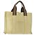 Borsa tote in nylon blu Burberry Label, argento, beige Auth gh1498