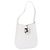 Borsa a Spalla Gancini in Pelle Bianca e Argento di Salvatore Ferragamo Auth BA9272 Bianco