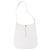 Borsa a Spalla Gancini in Pelle Bianca e Argento di Salvatore Ferragamo Auth BA9272 Bianco - vista 2