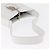 Borsa a Spalla Gancini in Pelle Bianca e Argento di Salvatore Ferragamo Auth BA9272 Bianco - vista 7