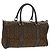 Céline Borsa Boston Celine C Sulky in tela marrone e oro Auth bs31834 D'oro
