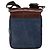 Dolce & Gabbana DOLCE&GABBANA Schultertasche aus Leder Canvas Blau Silber Authentisch bs31820 - Ansicht 2