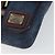 Dolce & Gabbana DOLCE&GABBANA Schultertasche aus Leder Canvas Blau Silber Authentisch bs31820 - Ansicht 9
