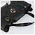 Bolsa Tote de couro preto e dourado GUCCI 251826 Auth bs31891 - vista 6