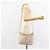 Céline Borsa a Spalla in Pelle Beige Oro Auth ka1365 D'oro - vista 23