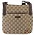 Borsa a Spalla GG Canvas Gucci Beige Argento 122793 Auth ep12602 - vista 13