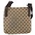 Borsa a Spalla GG Canvas Gucci Beige Argento 122793 Auth ep12602 - vista 2