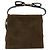 Borsa a Spalla Salvatore Ferragamo Vala in Pelle Scamosciata 2 in 1 Verde Oro Auth BA9381 - vista 2