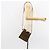 Borsa a Spalla Salvatore Ferragamo Vala in Pelle Scamosciata 2 in 1 Verde Oro Auth BA9381 - vista 24