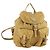 Double Off White Canvas estampado con doble bolsillo frontal Beige